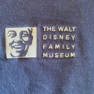 Walt Disney Family Museum Crewneck Sweatshirt, 2009, Size Medium, Navy Blue